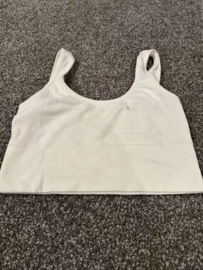 Everyday Ribbed Scoop Neck Bralette - Cream